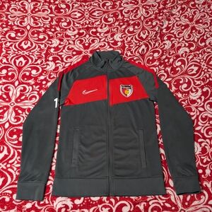 Nike Gray and Red Track Jacket